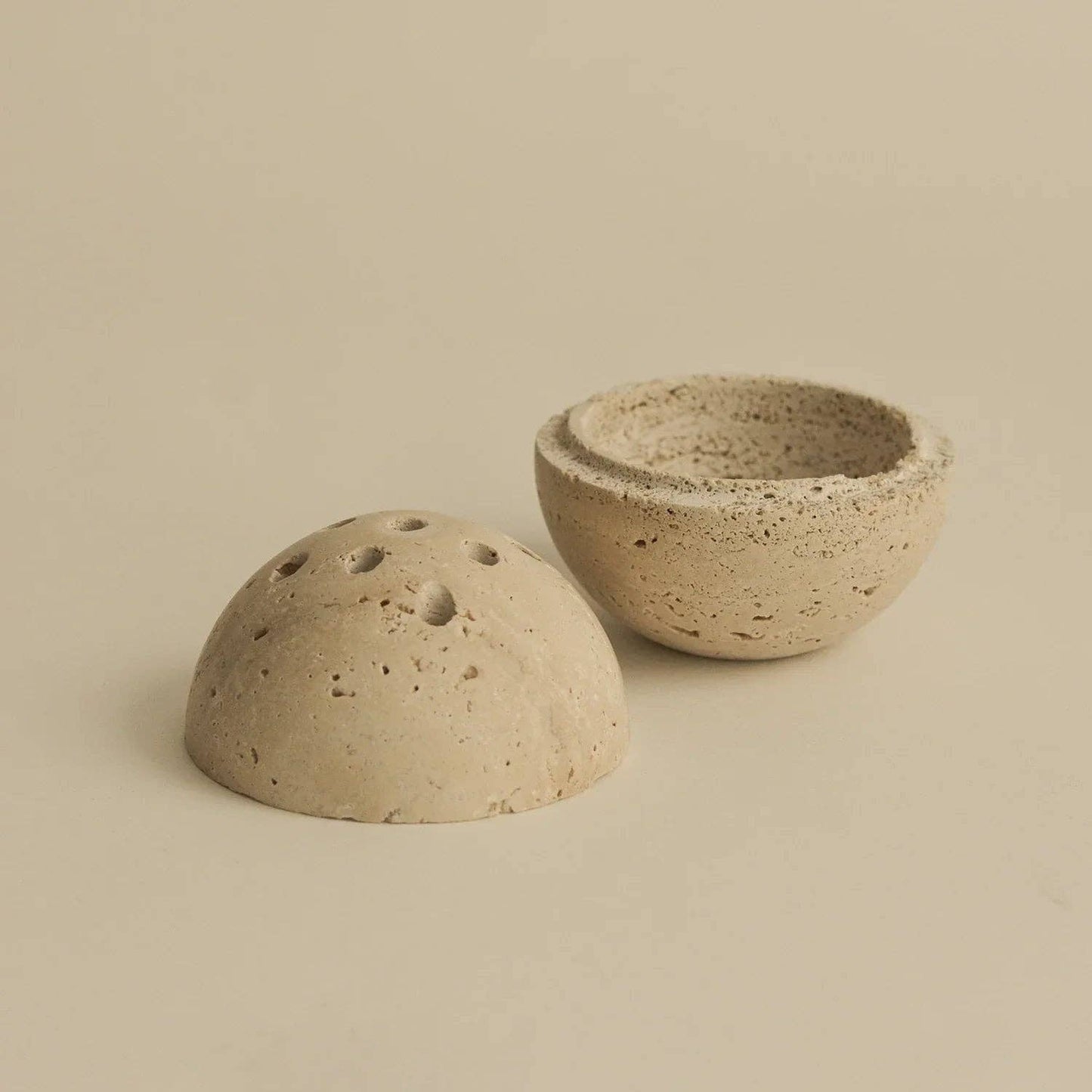 Stone Ritual Sphere — Incense Burner