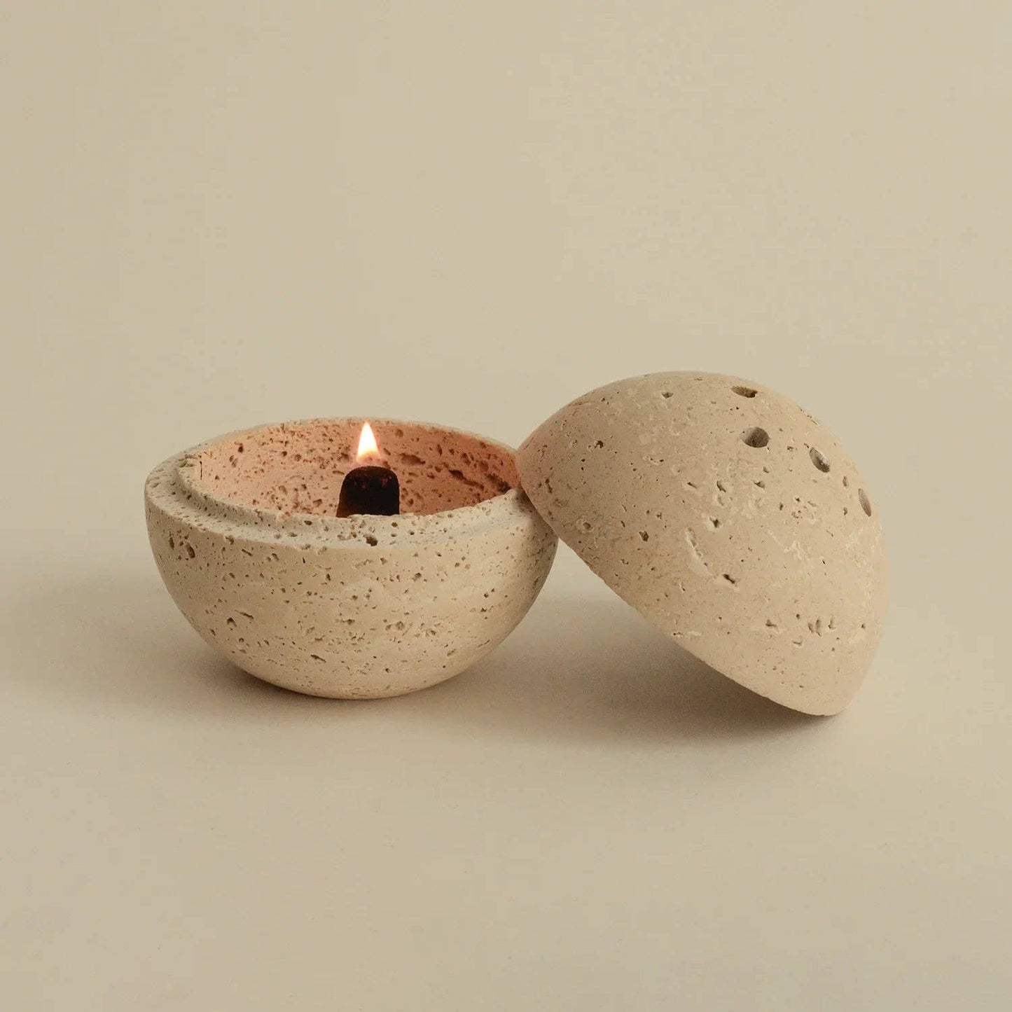 Stone Ritual Sphere — Incense Burner