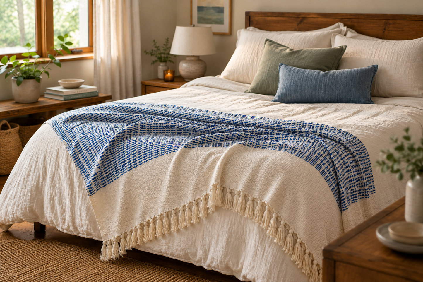 Contour Throw — Woven Turkish Cotton Throw