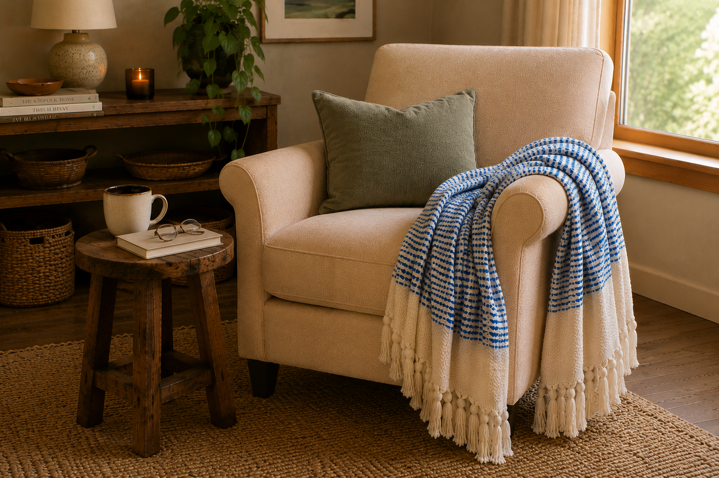 Contour Throw — Woven Turkish Cotton Throw