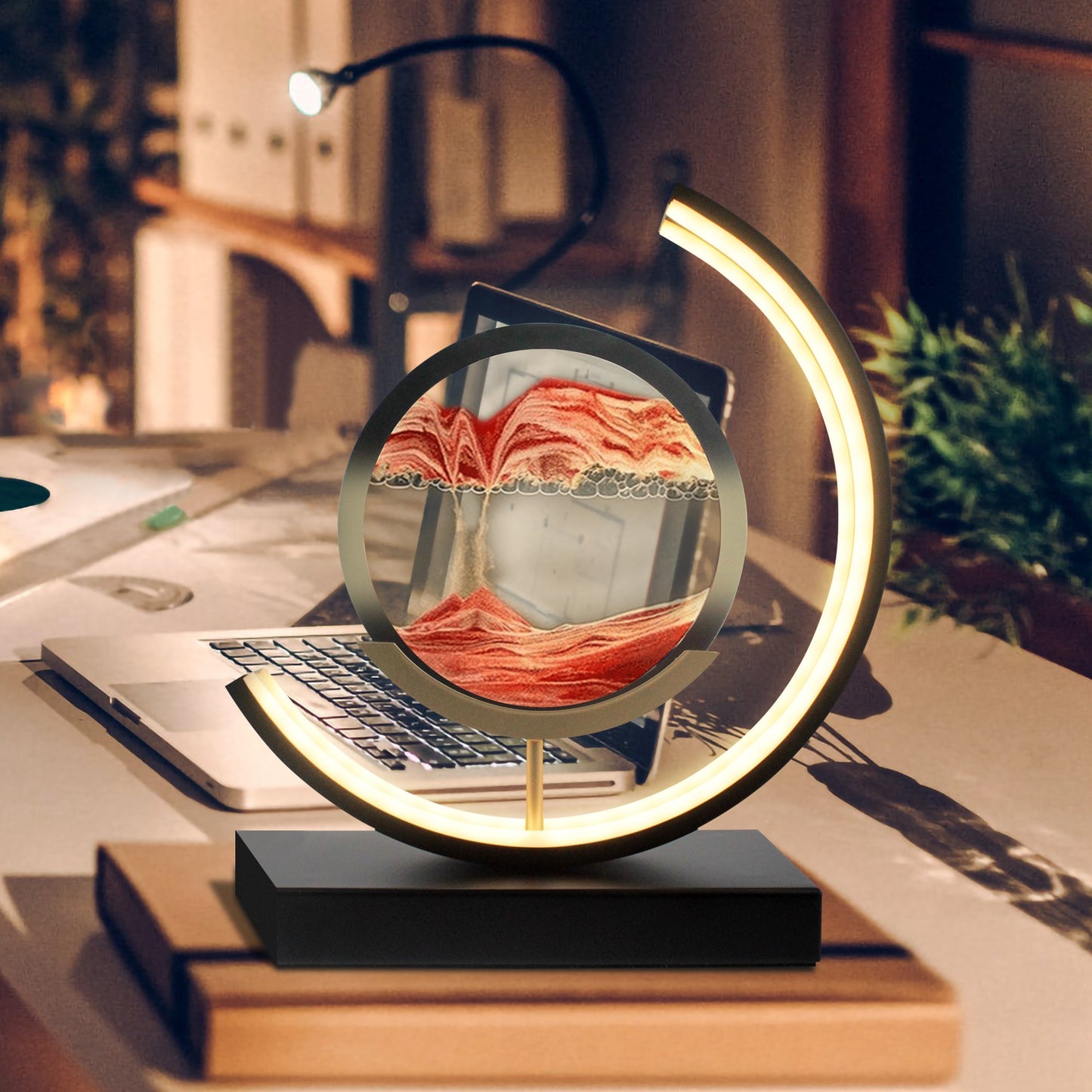 Sandscape lamp home decor calming workspace 