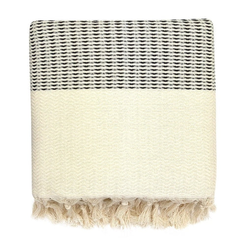 Contour Throw — Woven Turkish Cotton Throw