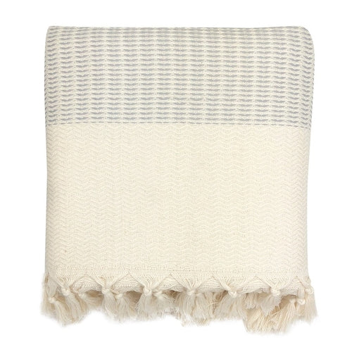 Contour Throw — Woven Turkish Cotton Throw