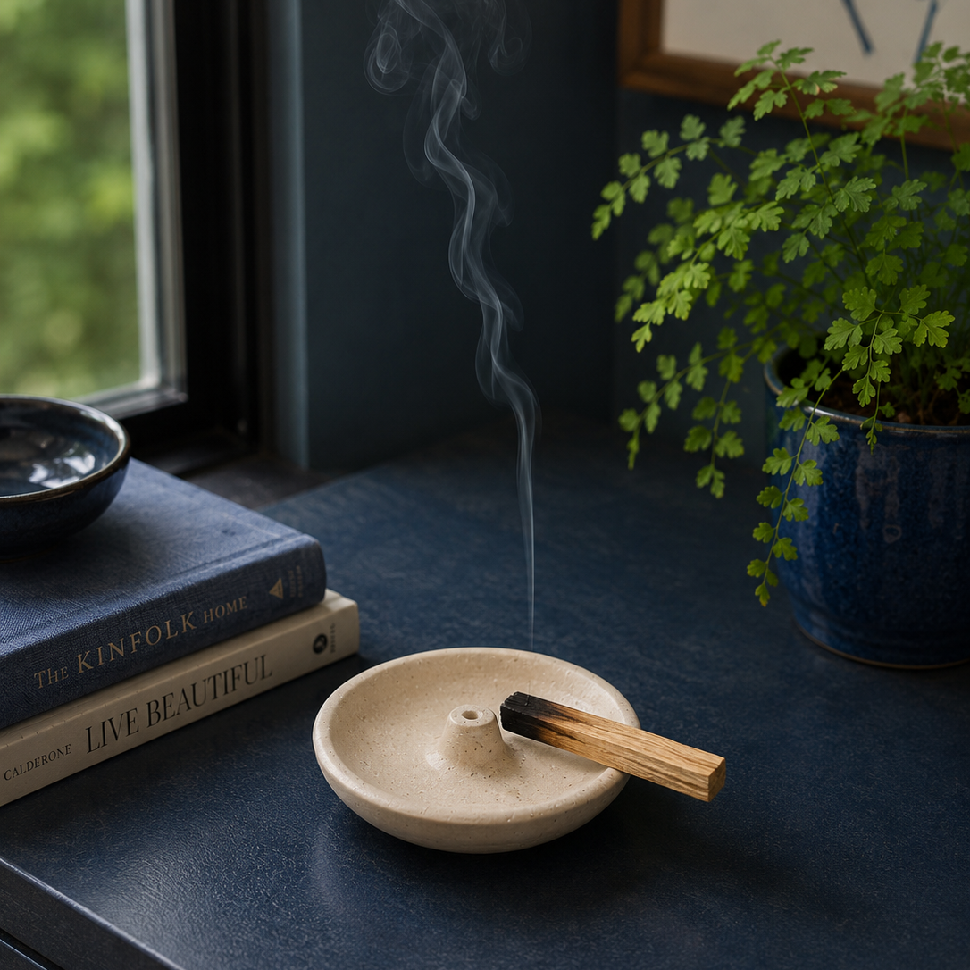 Stone Ritual Plate—Incense Holder