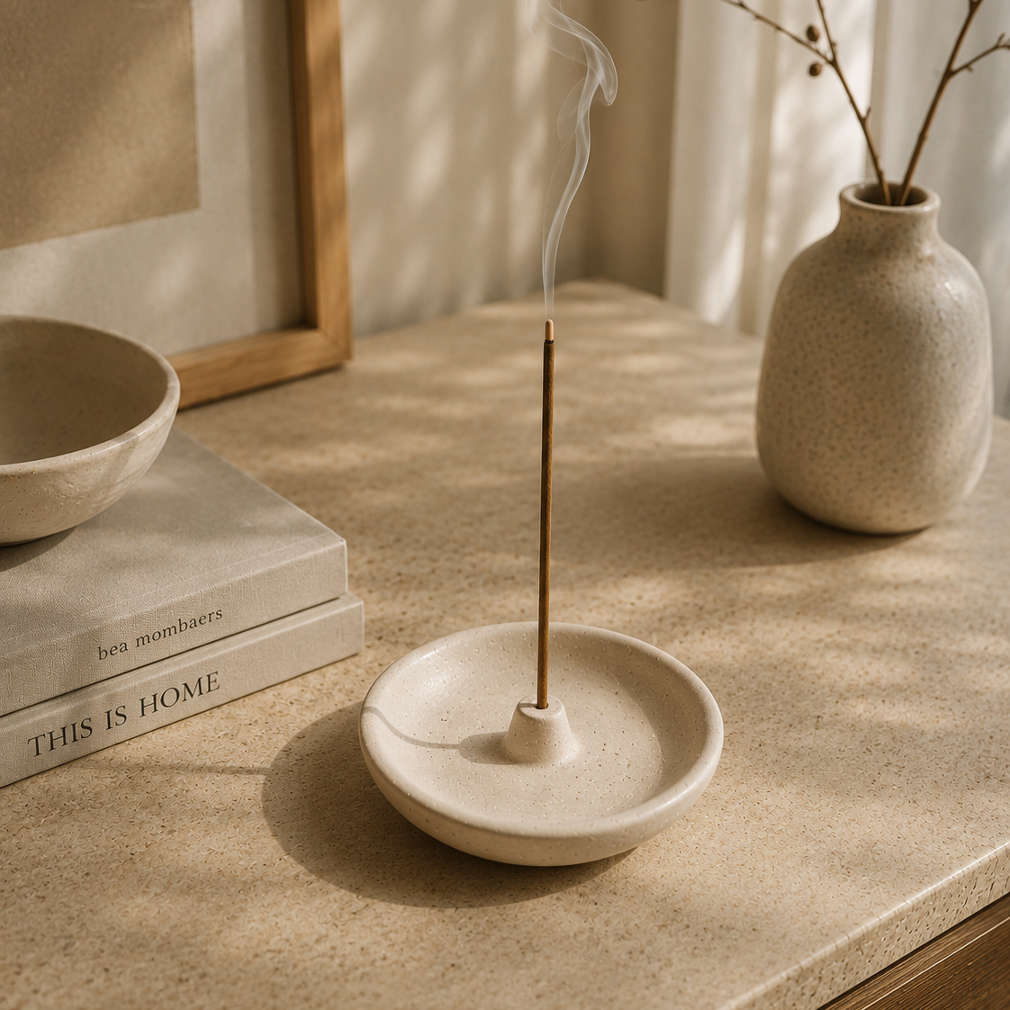 Stone Ritual Plate—Incense Holder