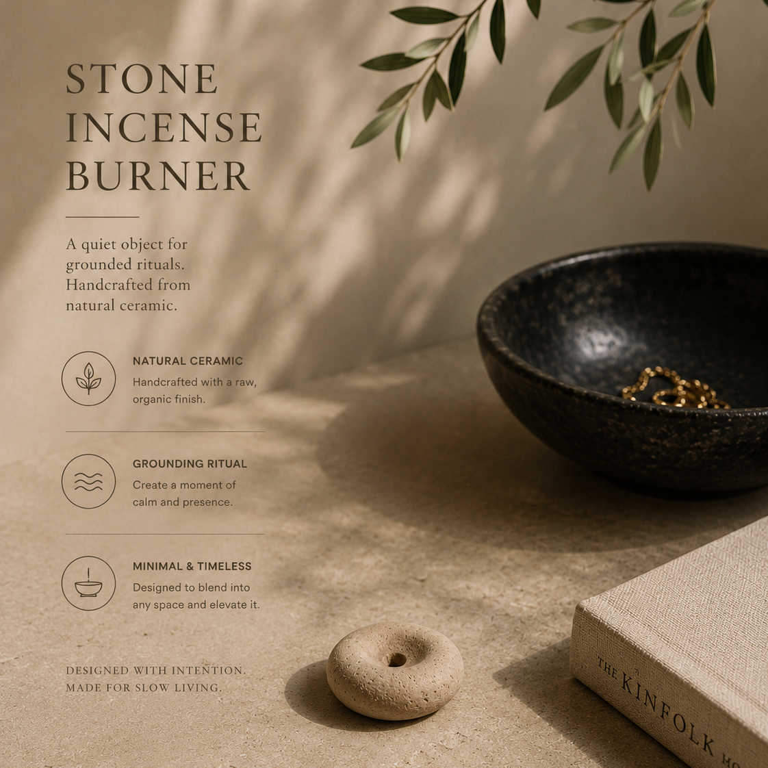 Quiet Pebble — Mini Incense Holder