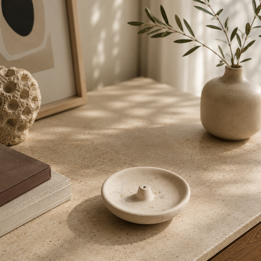 Stone Ritual Plate—Incense Holder