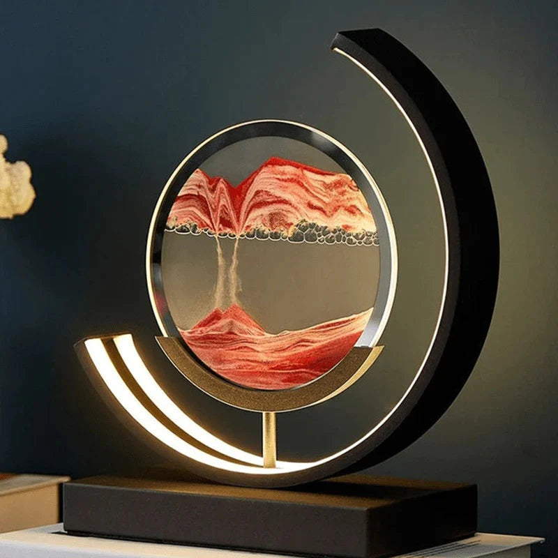 Modern sand art lamp ambient lighting